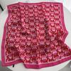 Foulard Quadrato Stampato Morbido Raso di Lusso per Donna Foulard Fascia per Capelli Primaverile Foulard Bandana Echarpe Cravatta Sciarpe