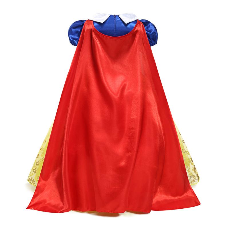 New Style Snow White Dress with Long Shawl and Puffy Skirt - Halloween/Christmas Edition