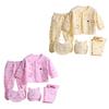 5 Pcs Newborn Baby Clothes Set Coat Top Pants Outfit