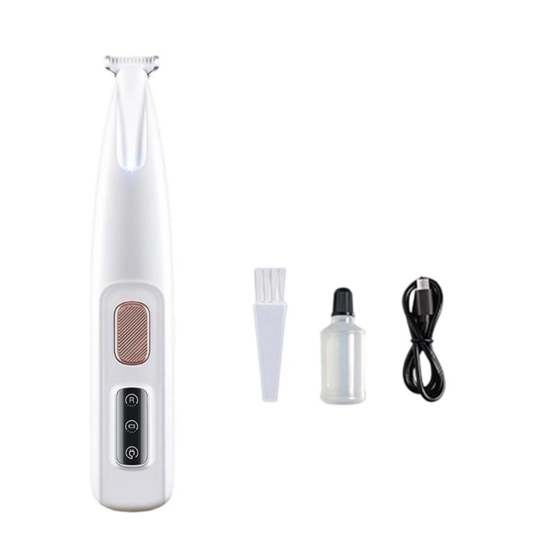 Kabelloser Tierhaarschneider für Hunde Katzen mit geräuscharmem Design und ergonomischem Griff für Pfotenpflege