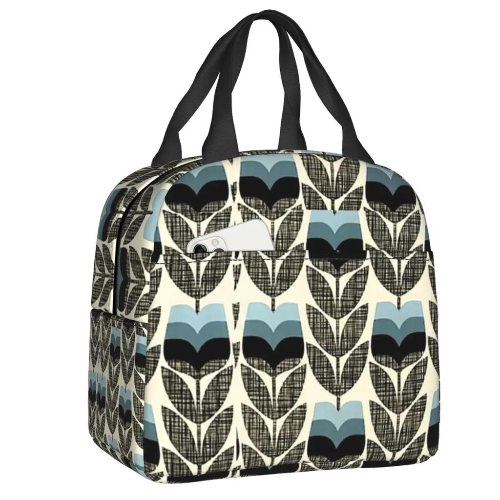 Orla Kiely Bubble Flowers Insulated Lunch Bag for Women Leakproof Scandinavian Thermal Cooler Lunch Tote Beach Camping Travel