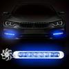 2 pezzi Auto ad Energia Eolica Luce Diurna a LED Illuminazione Ausiliaria Lampada a Ventola Rotante Fari Diurni per Automobili Decorativi
