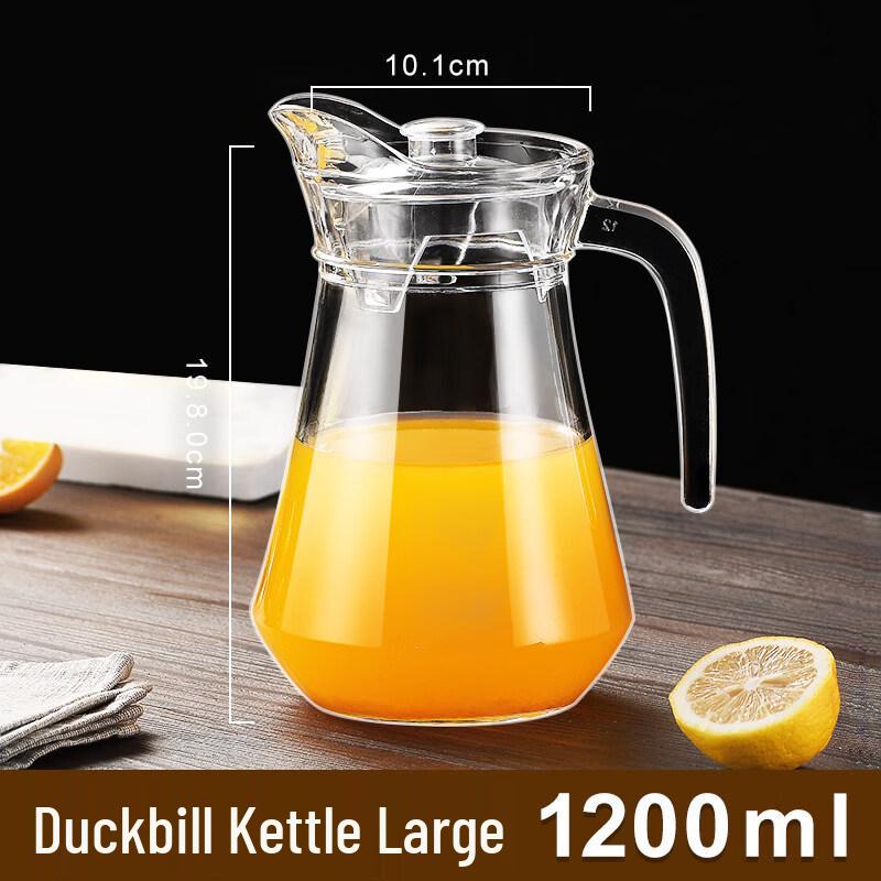 ZISIZ Large Capacity Glass Cold Water Pitcher