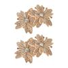 1Pairs Sparkling Flower Brooch Fabrics DIY Craft Rose Brooch Fabrics  Headband Accessories Fabrics