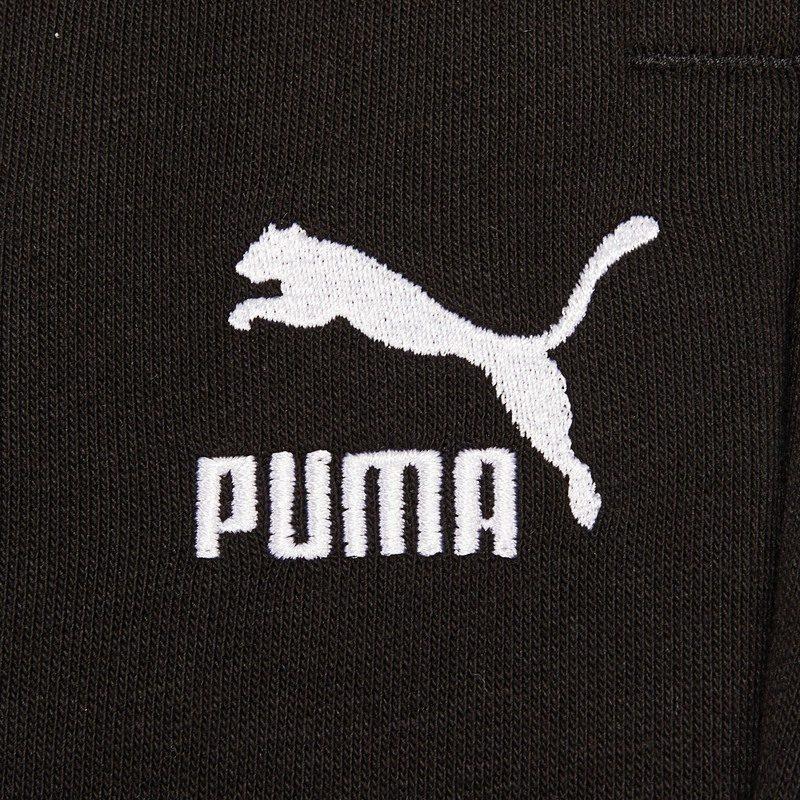 PUMA Knitted Sweatpants Men's Black Moderate Cuffed Pants 537850-01