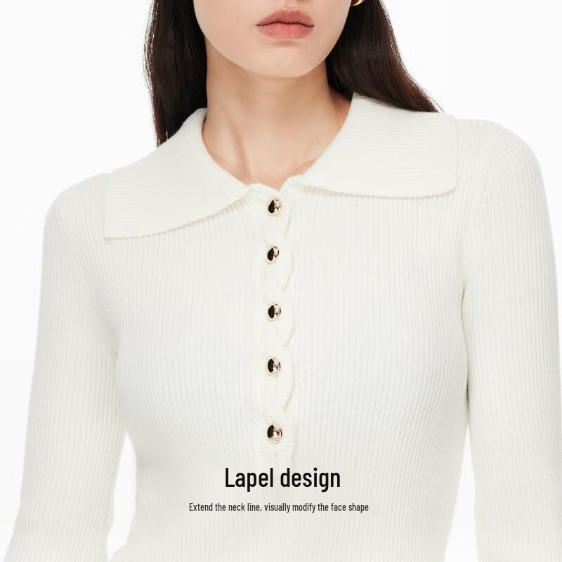 VEROMODA Women's Slim Fit Ribbed Knit Top