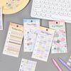 10 Pcs Cartoon Shaped Sticker Pack Colored Marks Cute Diary Stickers Scrapbooking Collage Card Decoration School Accessories