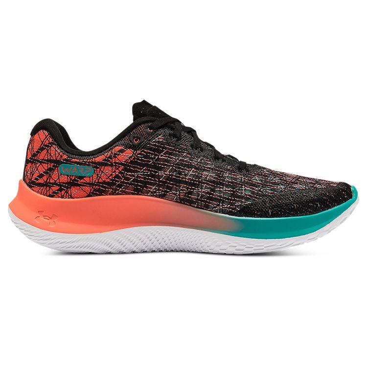 Under Armour Flow Velociti Wind 2 Comfortable Fabric Low Top Casual Running Shoes Men Sneakers Black Orange 3025652-002