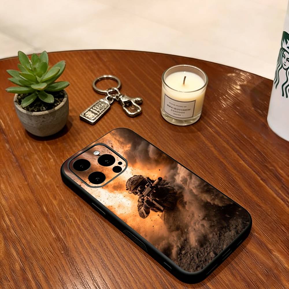 Army special forces Phone Case For iPhone 17, 16,15,14,13,12,11 Plus,Pro Max, Others Soft Black Cover
