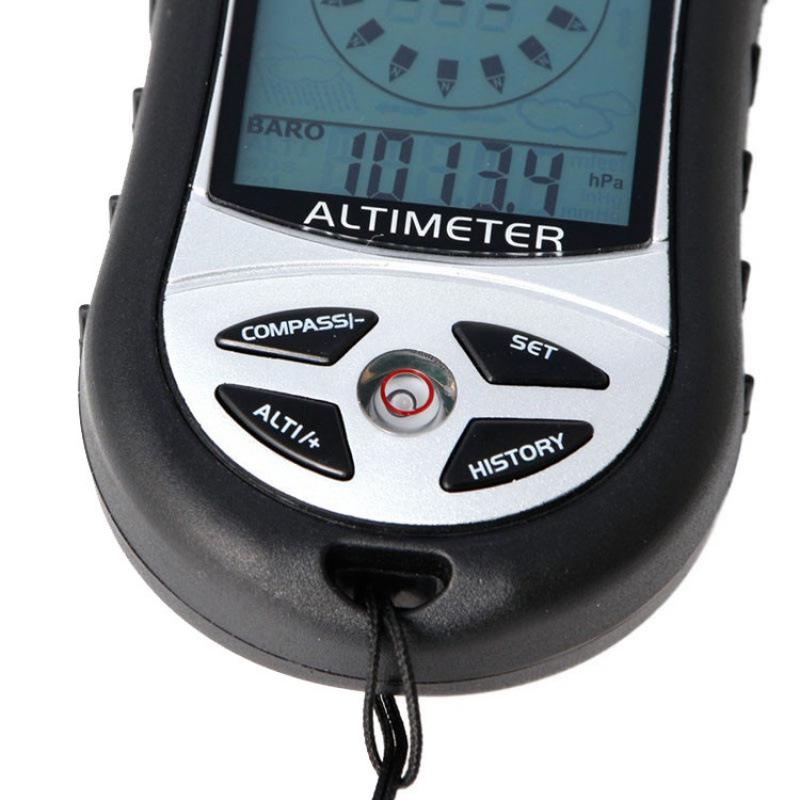 Multifunctional Portable Altimeter, Barometer, and Compass for Mountaineering