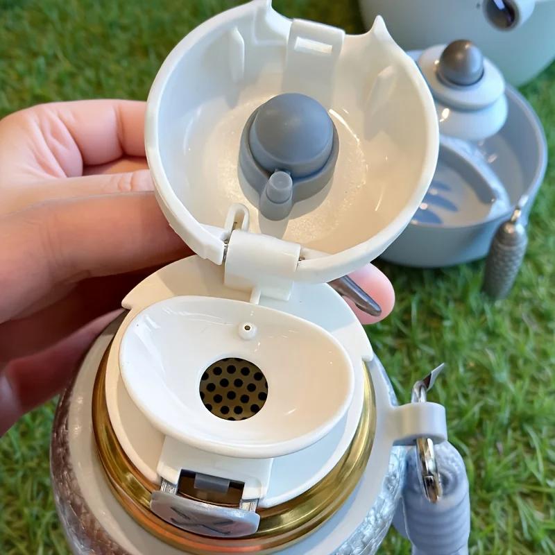 400ML Titanium Coated Insulated Tea Bottle - Dual Layer Tea Infuser for Health Brewing Loose Leaf Tea Gift Cup