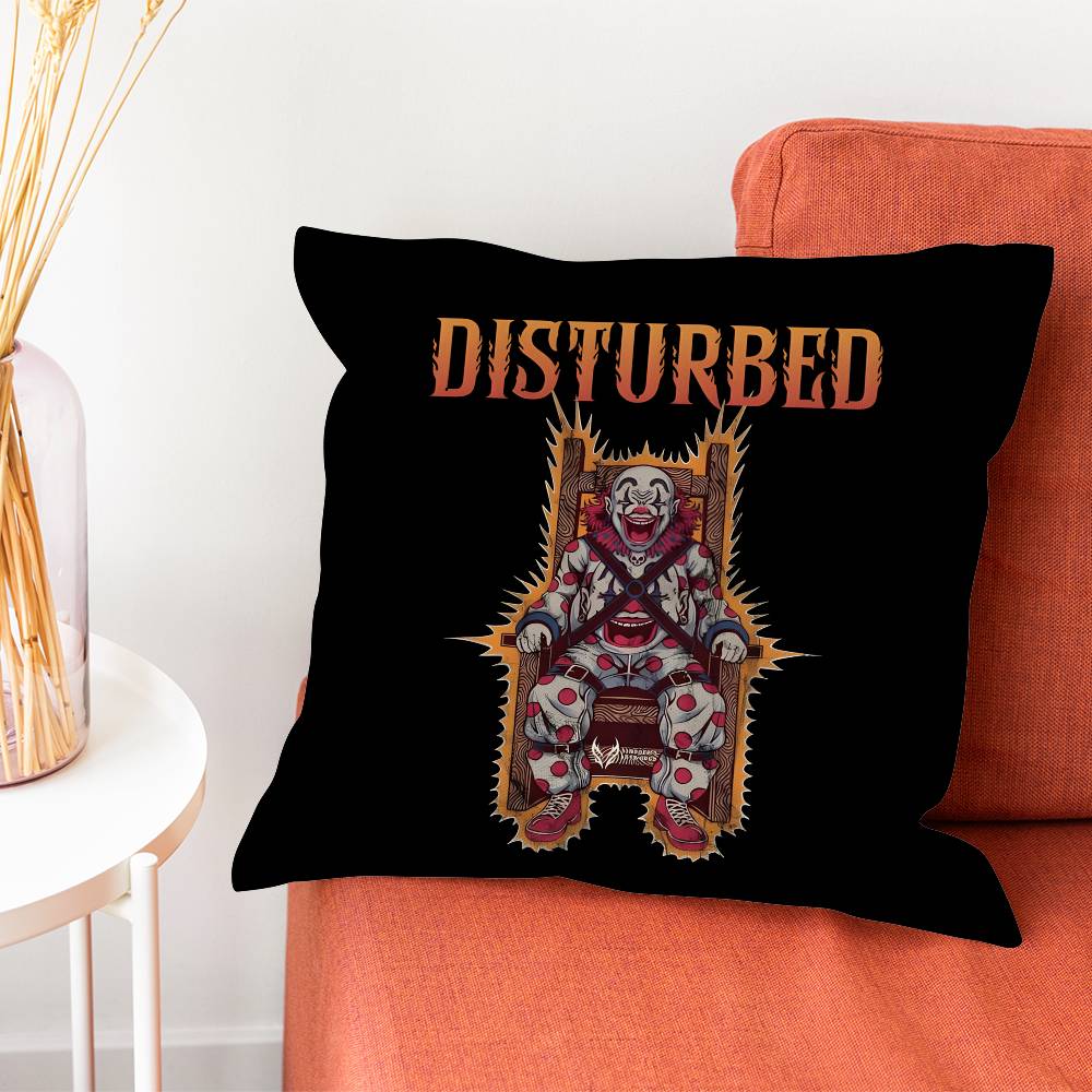 DDisturbed Band Ten Thousand Fists Pillowcase for Sofa Cover Decoration Home Decor Items Luxury Pillow Covers Cushion Cushions