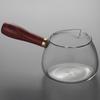 Lu Feng Lai Glass Fair Cup with Wooden Handle