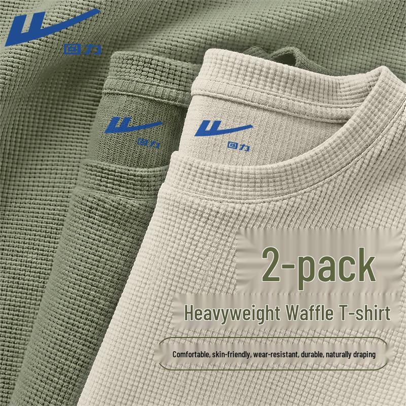Warrior Men s Heavyweight Waffle Short Sleeve T-shirt 2-Pack 5XL