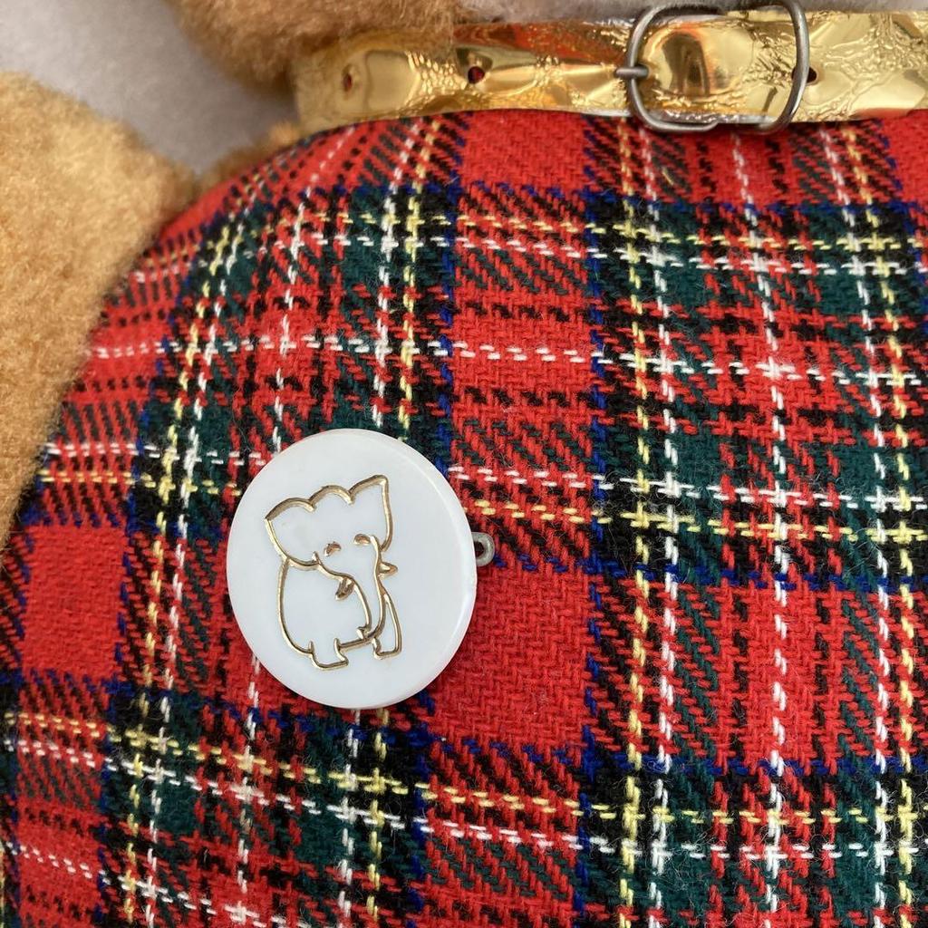 [USED] Showa Retro Bear Plush Toy Teddy Bear