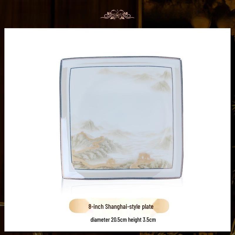 Jingdezhen Hand-Painted Bone China Dinnerware Gift Set