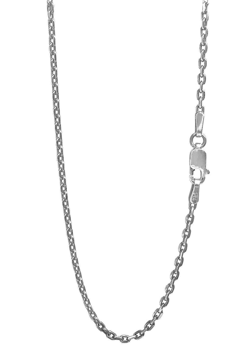 

Gin no Smoked Azuki Length Width Silver Necklace Necklace Chain only [Shinjuku Kura] Chain, 4-sided cut, 40-60cm (40cm), approx. 1.9mm, Thin, 925,