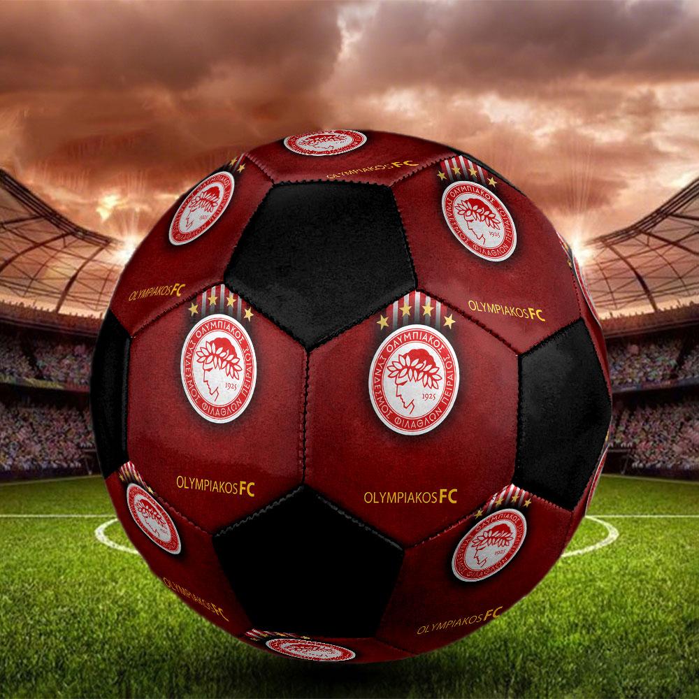 1 Stück Olympiacos Piräus Größe 5 Fußball PragHallenfußball Ball Bunt Alle Altersgruppen Maschinengenäht PVC Wettkampfbereit Langlebig Hoher Rückprall