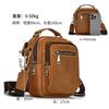 Men'S Genuine Leather Messenger Bag First Layer Cowhide Retro Simple And Versatile Men'S Shoulder Bag