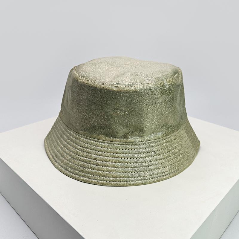 

New Unisex Pu Leather Colorful Reflective Bucket Hats Double Sided Sunshade Breathable Fisherman Caps Versatile Fashion Personal 56-58cm