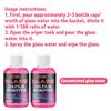 Concentrated Coating Windshield Wiper Fluid for Car Glass, a Magic Tool for Cleaning and Caring for Car Glass Oil Film, -25 ° Windshield 