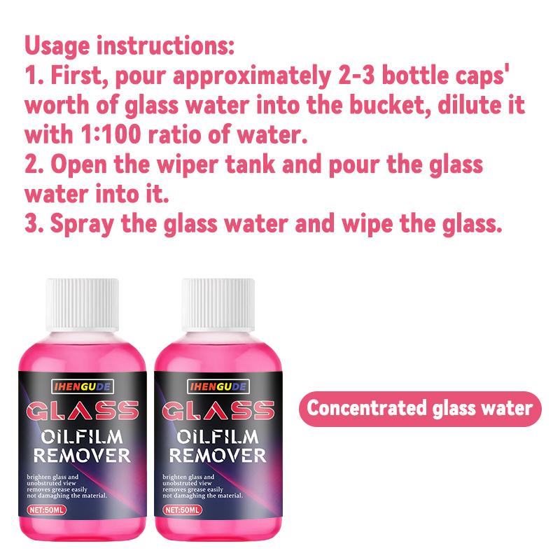 Concentrated Coating Windshield Wiper Fluid for Car Glass, a Magic Tool for Cleaning and Caring for Car Glass Oil Film, -25 ° Windshield