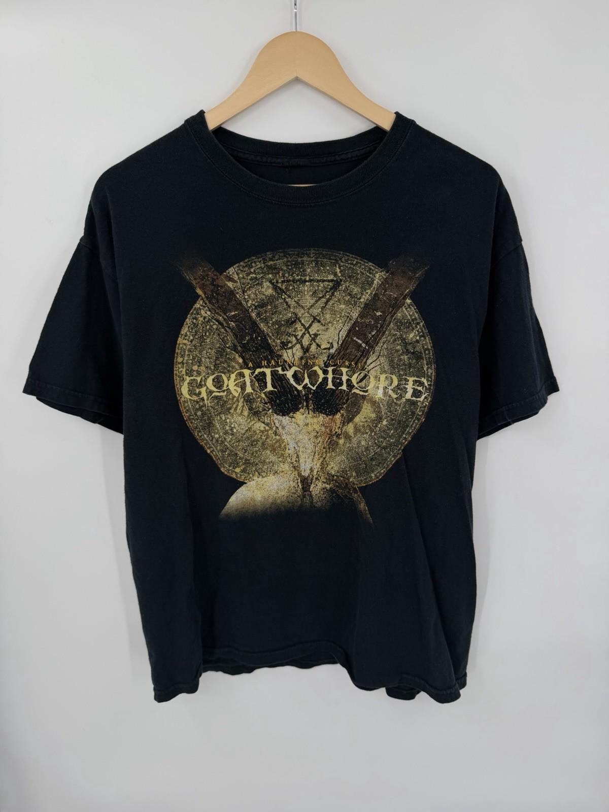 Vintage Goatwhore Metal Band T-Shirt Double Sided Tour Concert Size Large XL