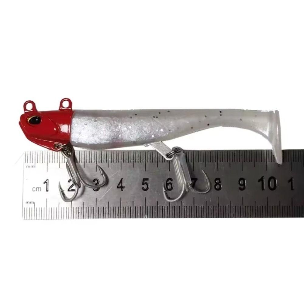 30g/108mm Artificial Soft Bait Mackerel Feathers Zinc Alloy Jig Head Lure  Lead Fishing Hook