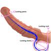 24CM Huge Penis Enlargemen Condoms Extender Realistic Soft Penis Sleeve Reusable Condom Cock Ring Sex Toys For Men