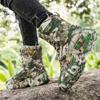 Botas masculinas de deserto Botas masculinas casuais para áreas externas de combate alto Plus Size Camuflagem Khaki Selva Sapatos de caminhada cross-country