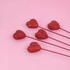 10pcs Love Glitter Foam Heart Picks Stick Red Pink Vase Picks Decor  Mother's Day Gift