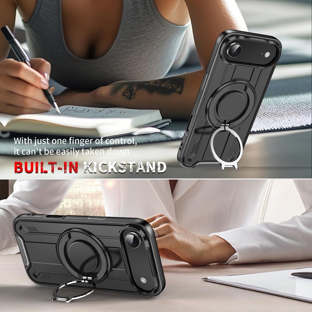for iphone17 Anti-fingerprint stand function Ring Case for Iphone 17 Air Iphone17 16 Pro Max Plus Pro Iphone16 Iphone15