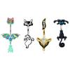 Punk Halloween Stainless Steel Belly Button Ring For Women Girl Personalized Bat Ghost Skeleton Navel Ring Body Piercing Jewelry
