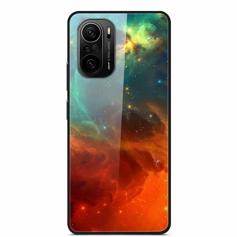 For Xiaomi Poco F3 Case Tempered Glass Hard PC Phone Back Cover For Xiaomi POCO F3 5G Cases Shells PocoF3 F 3 2021 6.67'' Coque