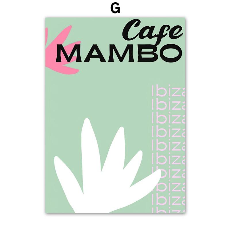 Ibiza Tulum Greece Travel Series Wall Art Canvas Painting Abstract Posters and Prints Hotel Bar Pictures For Living Room Decor