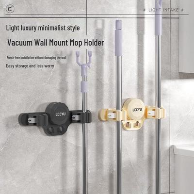 Suction Cup Mop Clip: Bathroom Wall Storage Hook