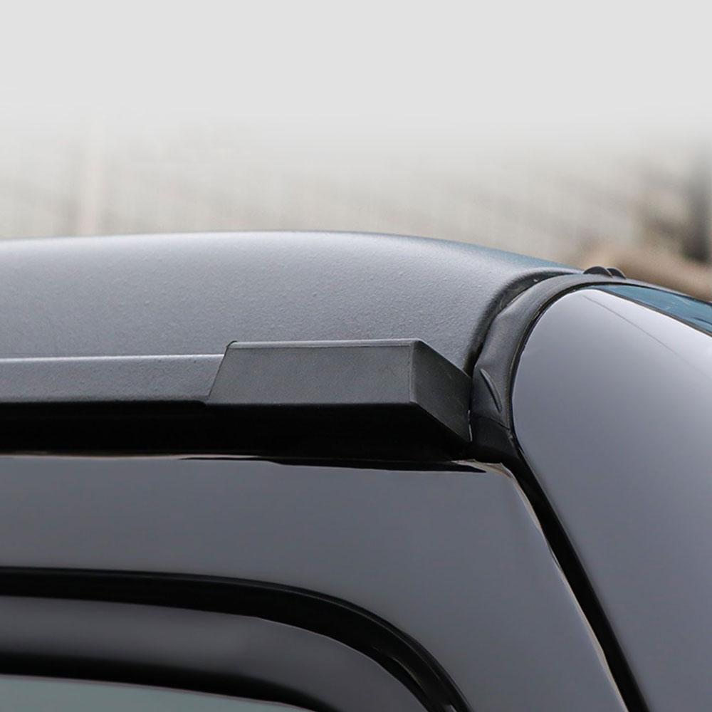 Black Car Top Roof Rain Gutter Upgraded Rainwater Diversion Channel Exterior Accessory For Jeep Wrangler JL 2018-2025+ JT 2020+