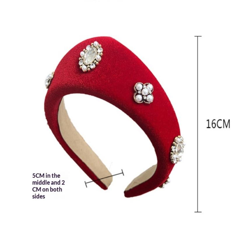 Velvet Headband For Women European And American  British Retro Hairpin Headband For Girls Home Leisure Headwear