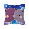 Cartoon Bubu Dudu Pillowcase Printing Polyester Cushion Cover Decoration Bear Cute Pillow Case Cover Chair Square 18''
