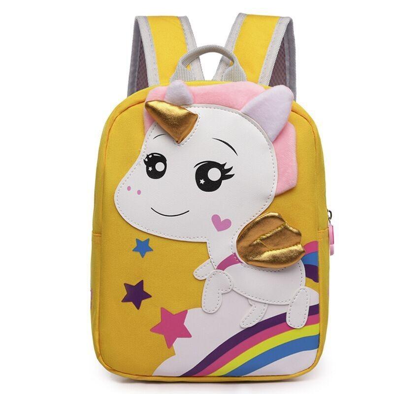 Trendy Durable Nylon Kids Backpack With Cartoon Design For School And Travel