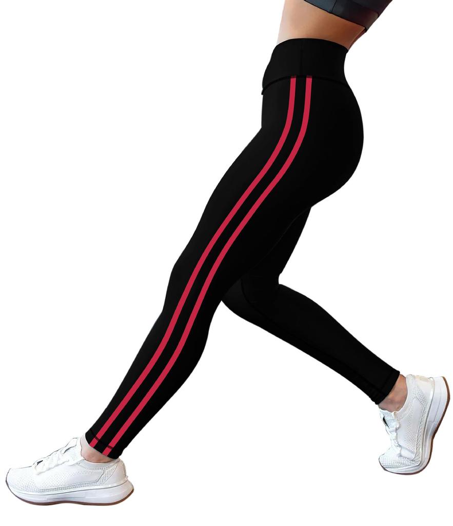 Kadın Yüksek Bel Düz Renk Yoga ve Fitness Pantolonu