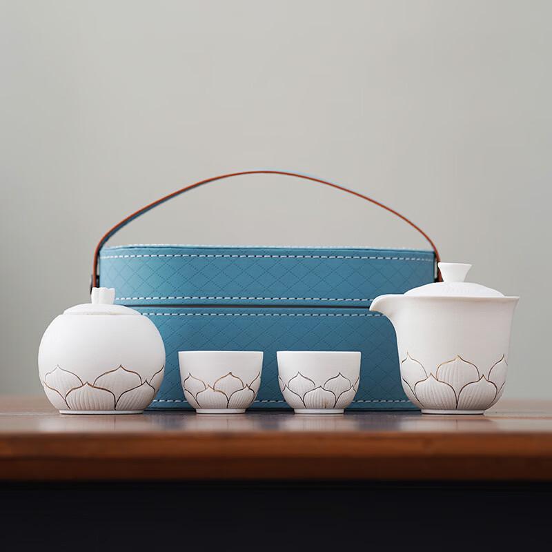 Zhuijia Portable Lotus Travel Tea Set
