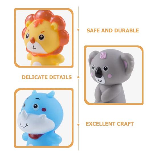 10Pcs Animal Finger Puppet Toddlers Storytelling Playtime Role Playing Cartoon Lion Pig Tiger Fox Monkey Koala Giraffe Educational Comfort Toy