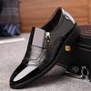 New autumn men's leather shoes Sharp pointed outdoor anti slip flat Fashion Business Zipper Footwear Casual comfort male shoes
