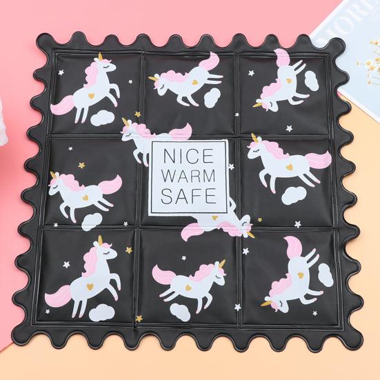 Cartoon Summer Cooling Mat, Square Cooling Seat Cushion for Car Seat, Office Chair, Foldable Leak-Proof Waterproof Ice Gel Sitting Pad