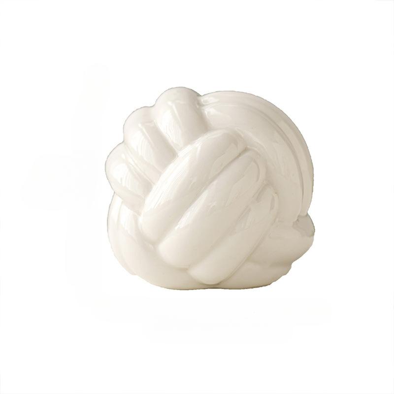 

Stress-Relieving Art Deco Ceramic Ornament - Linear Texture Home Decor, Living Room/Bedroom/Study Ornament