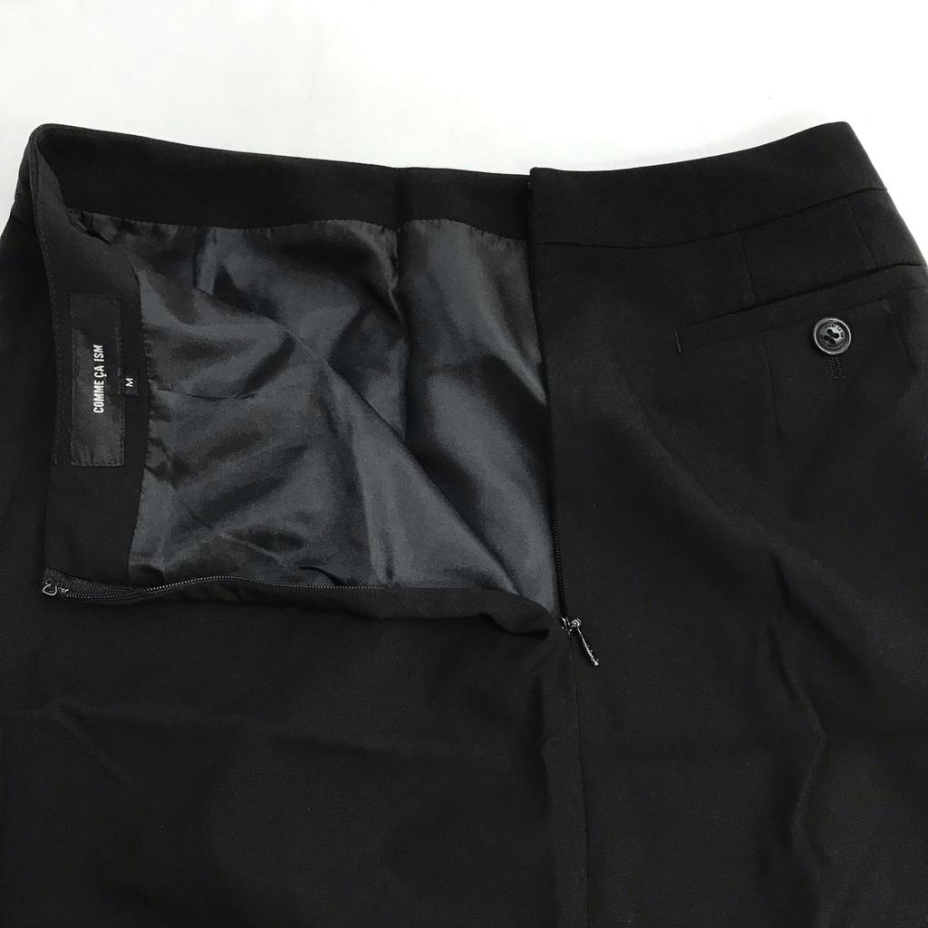 COMME CA ISM Frühling/Sommer Rockanzug [Oberteil S/Unterteil M/Damen/Schwarz](GEBRAUCHT)