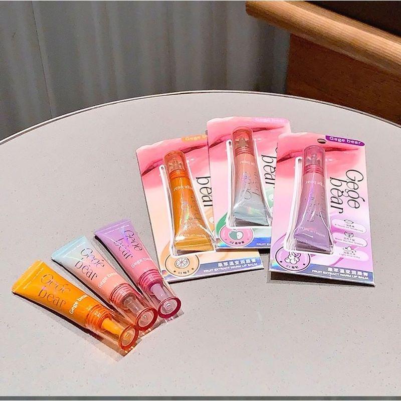 Gege Bear - Fruit Extract Color-changing Lip Balm - 3 Colors