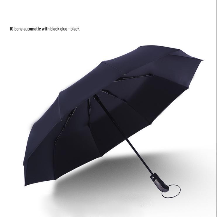 Dual-Use 10-Rib Folding Umbrella with Sun Protection & Anti-UV for Two People, Suitable for Sunny & Rainy Days with Custom Logo Option