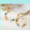 Shell Necklace With Starfish Pendant For Summer Beach Fashion